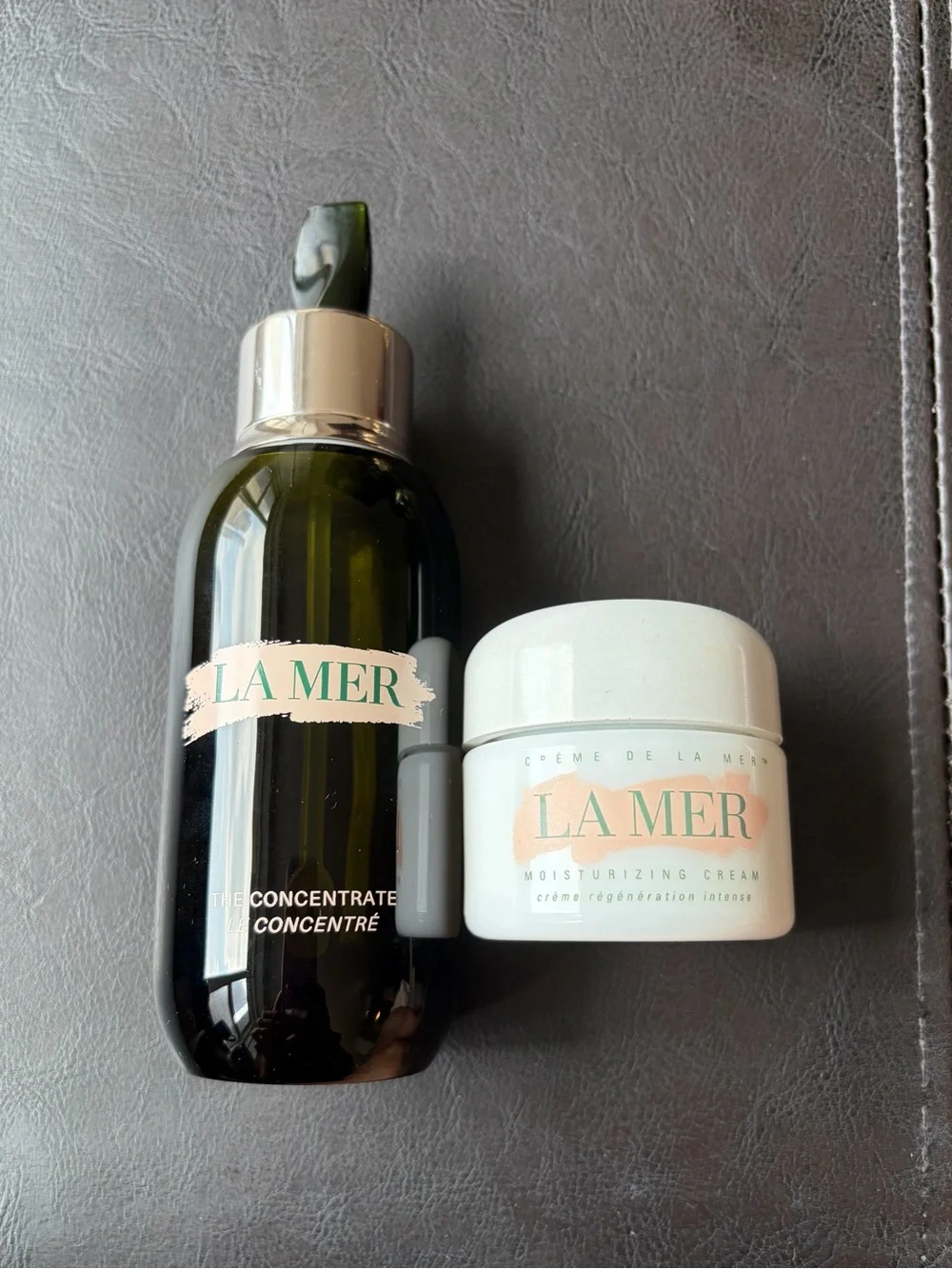 La Mer lamer bottle jar containers the concentrate & cream